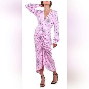 Brigitte Herskind Aria Dress In Pink Sun Print, VGUC, Size 6